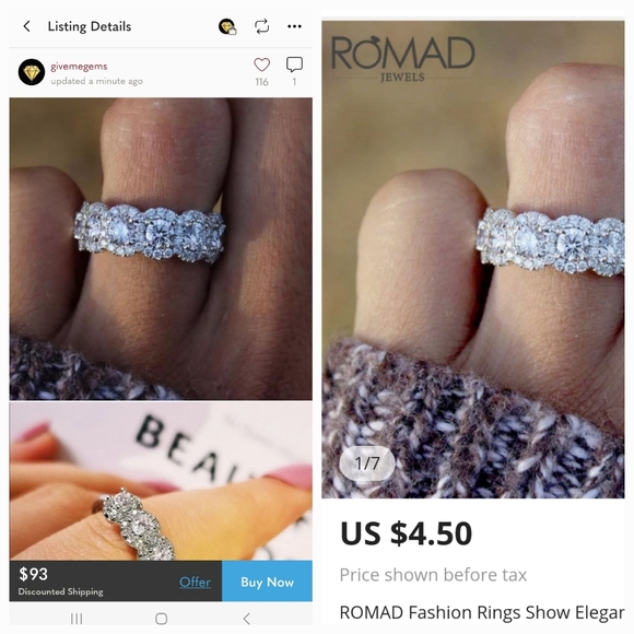 SAVE YOUR MONEY- Rings Jewelry Scammy - Picture 2 of 11